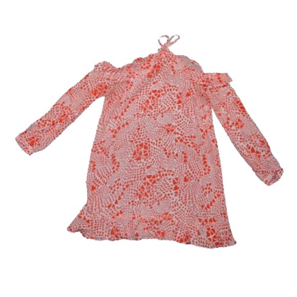 Free People by Rixo Arrabella Cold Shoulder Hearts Mini Flowy Dress Medium - Picture 1 of 9